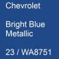 Preview: Chevrolet, Bright Blue Metallic, 23 / WA8751.